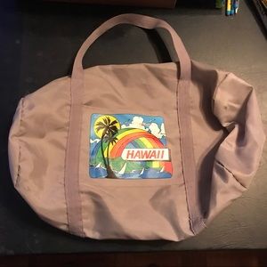 Vintage retro Hawaii small duffle bag